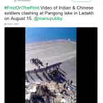 【開戦前】動画：８月15日、インド軍と中国軍の紛争がインドメディアより