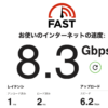 自宅のネット回線を１ギガから１０ギガに変更したら、